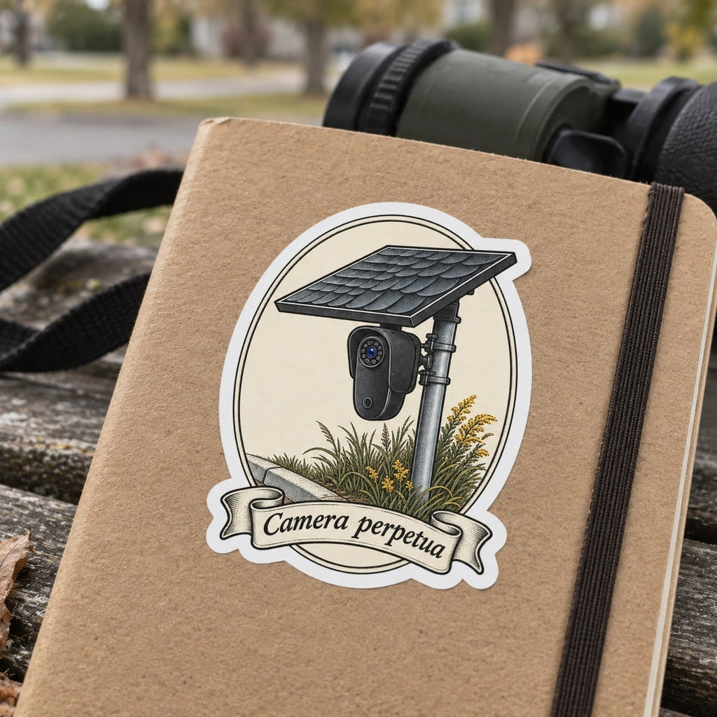 Common Roadside Flock Sticker, in use