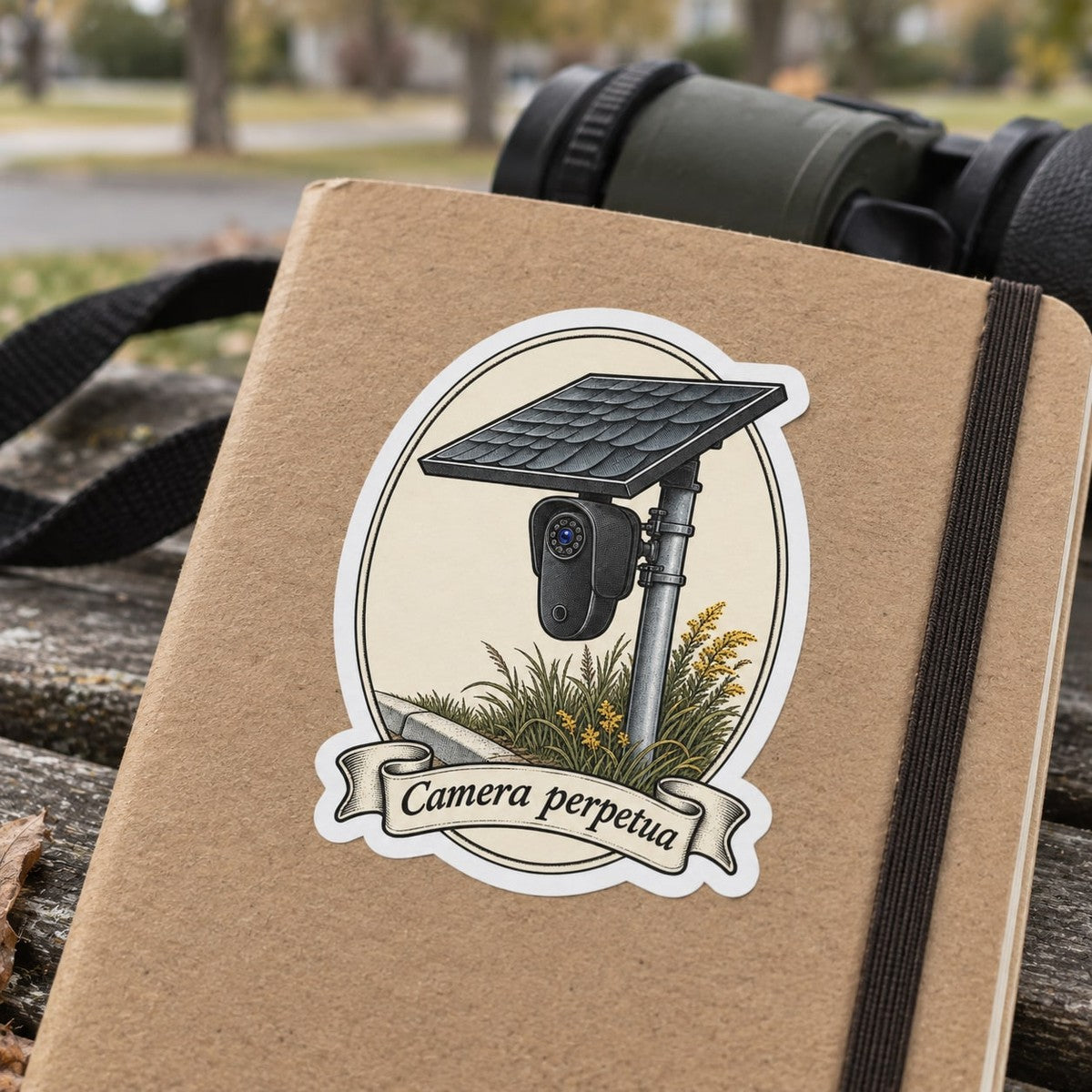 Common Roadside Flock Sticker, in use