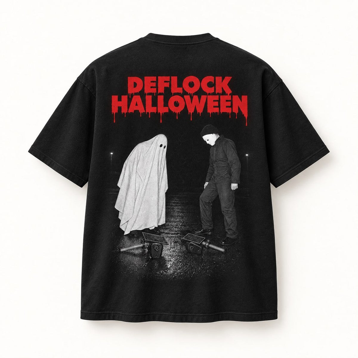 Deflock Halloween Part II Tee in Black, back of the shirt
