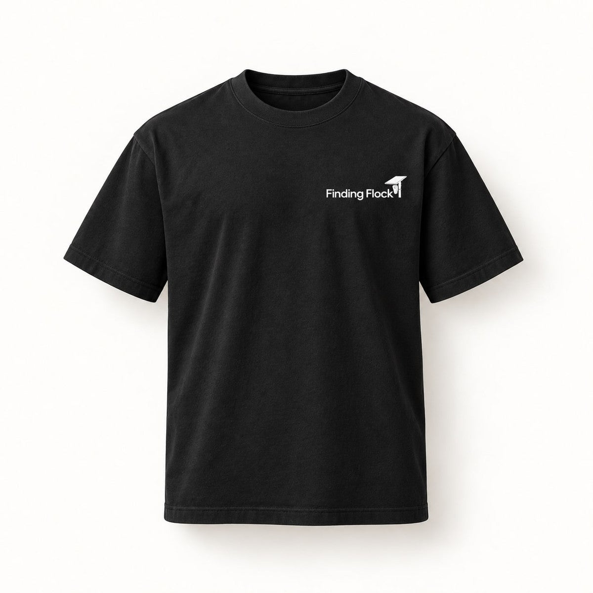 Deflock Halloween Part II Tee in Black, front of the shirt showing the small left-chest wordmark