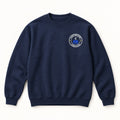 Flock Watcher Field Club Crewneck in Navy, front of the sweatshirt