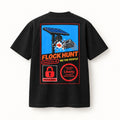 Flock Hunt Part I Tee in Black, back of the shirt